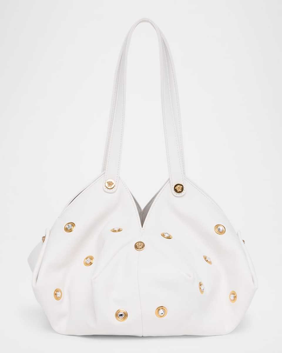 Medusa 95 Embellished Leather Shoulder Bag